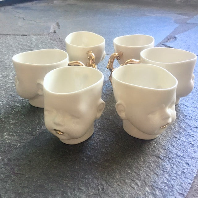 "OH Baby!" espresso golden, set of 2