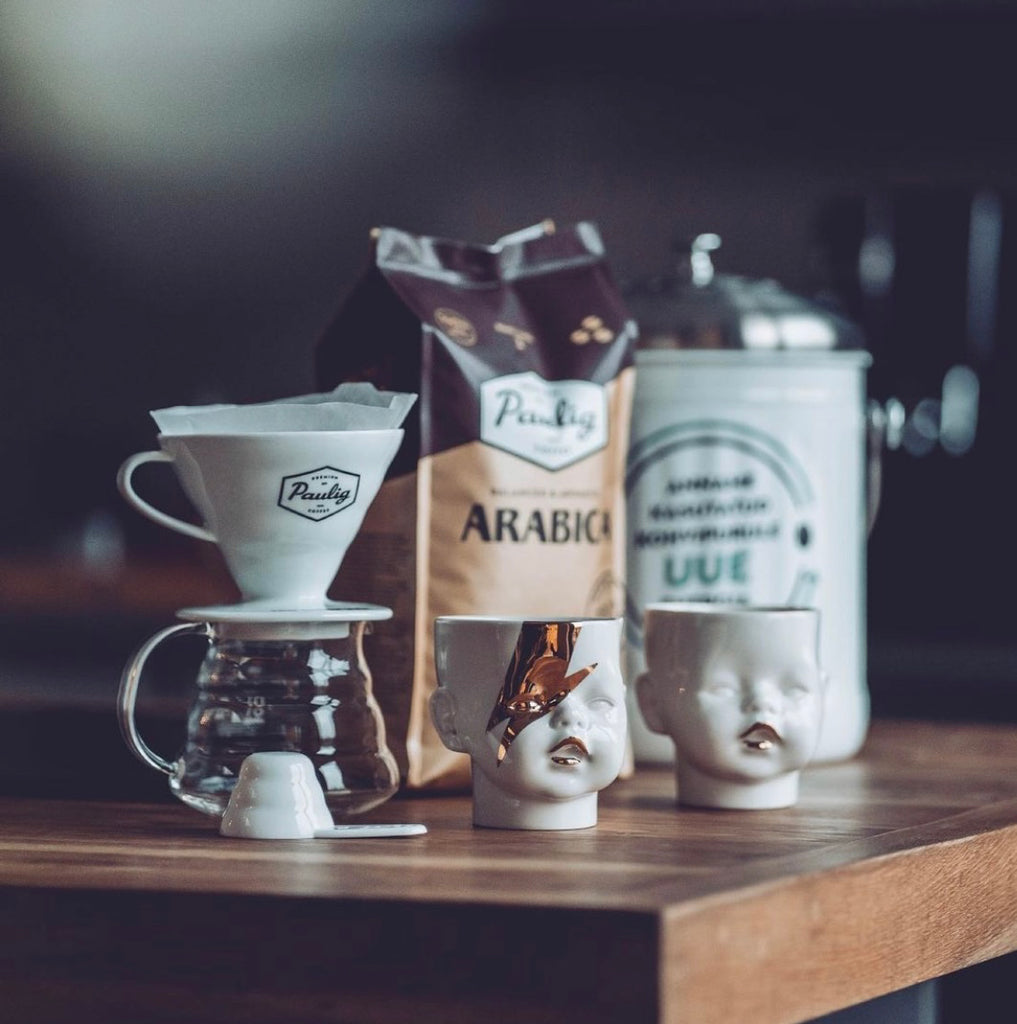 "OH Baby!" espresso golden, set of 2