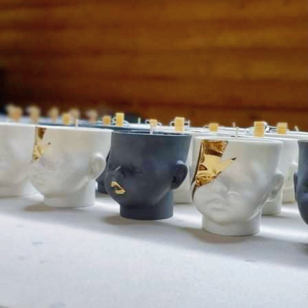 "OH Baby!" CANDLE black with gold