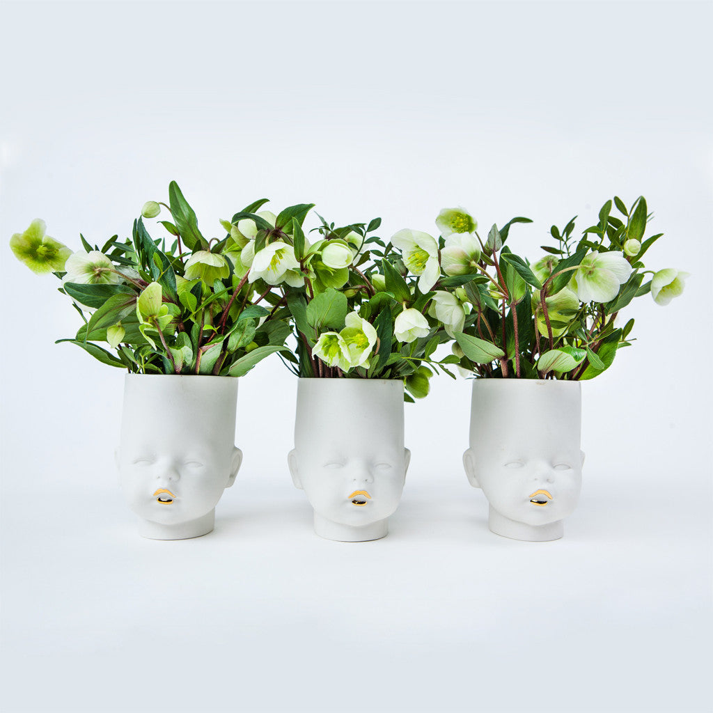 "OH Baby!" vase/cup black